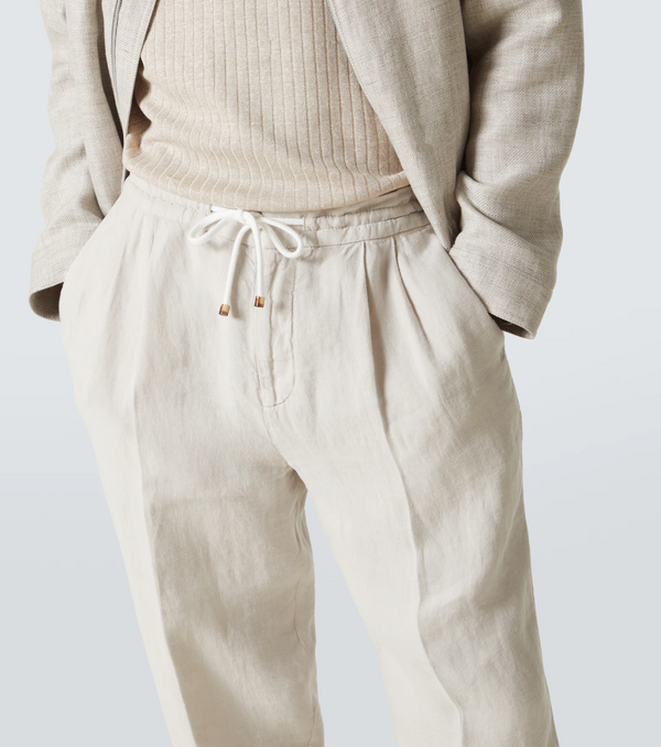 Somerset Linen Pants Beige