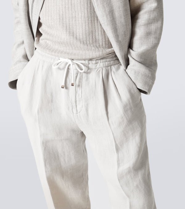 Somerset Linen Pants White